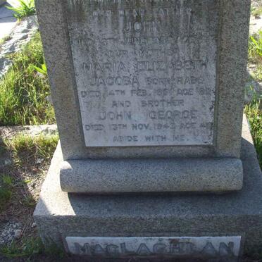 MacLAGHLAN John -1950 &amp; Maria Elizabeth Jacoba RABE -1951 :: MacLAGHLAN John George -1943