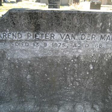 MAREL Barend Pieter, van der -1975 &amp; Sylvia Ina RUPNIK -1967