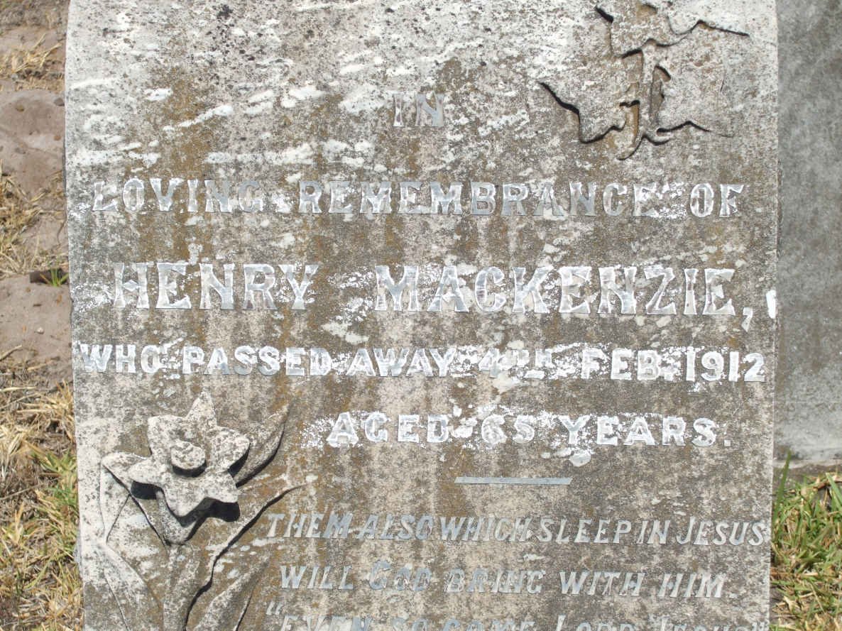 MACKENZIE Henry -1912