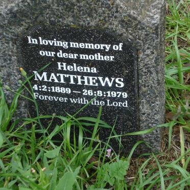 MATTHEWS Helena 1889-1979