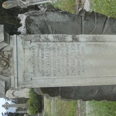 MAJOR Ephraim -1900 &amp; Selina -1900