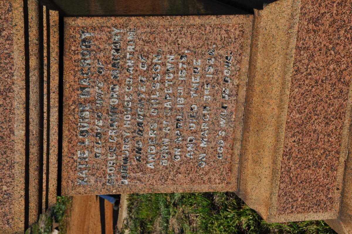 MACRORY Katie Louise 1878-1926