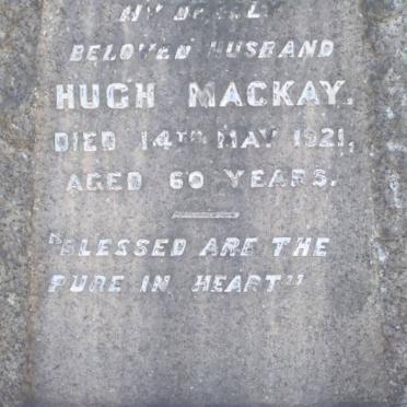 MACKAY Hugh -1921