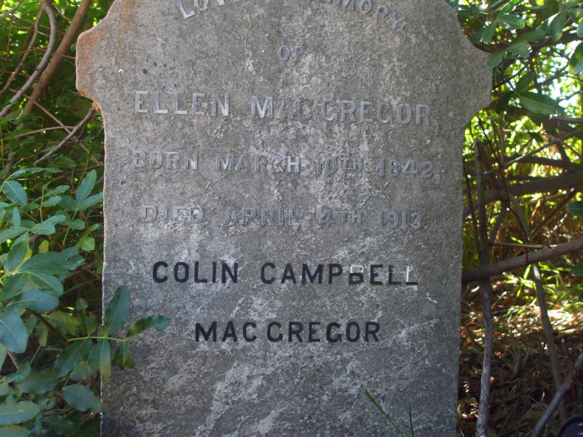 MACGREGOR Colin Campbell ? &amp; Ellen 1842-1913