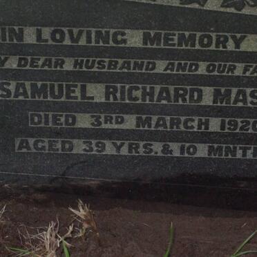 MASON Samuel Richard -1920