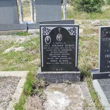 MATA Joao Benjamin, da  -1972 :: MATA Maria, da 1904-1987