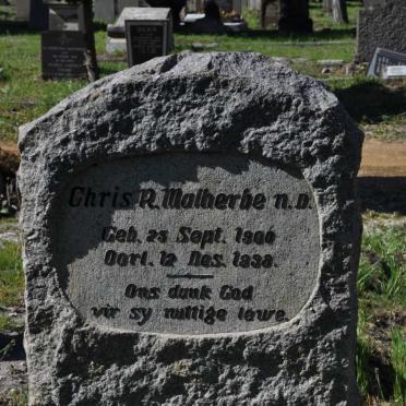MALHERBE Chris R. 1900-19?8