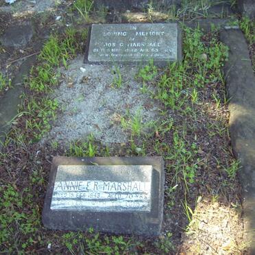 MARSHALL J.C.  -1942 &amp; Annie E.R.  -1949 