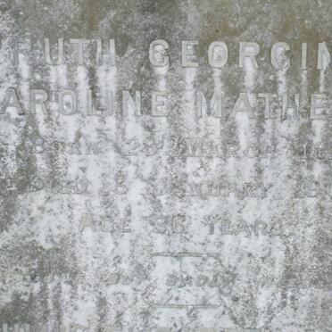 MATHEWS Ruth Georgina Caroline 1871-1907