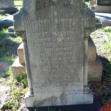 MACKENZIE Robert 1834-1921 &amp; Catherine -1926