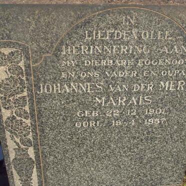 MARAIS Johannes van der Merwe 1901-1957