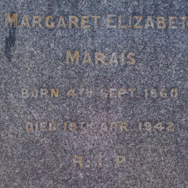 MARAIS Margaret Elizabeth 1860-1942