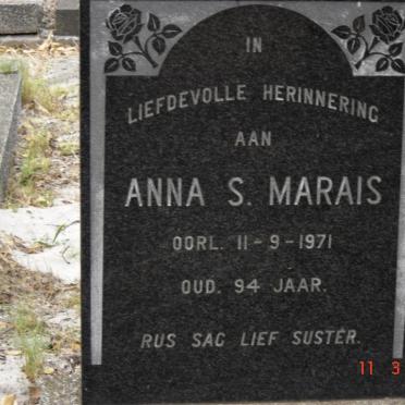 MARAIS Anna S. -1971