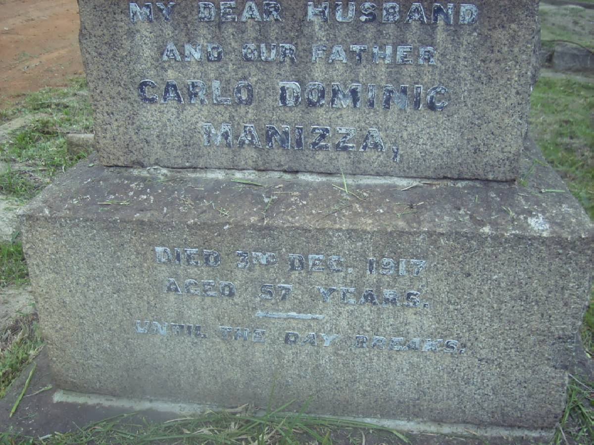 MANIZZA Carlo Dominic -1917