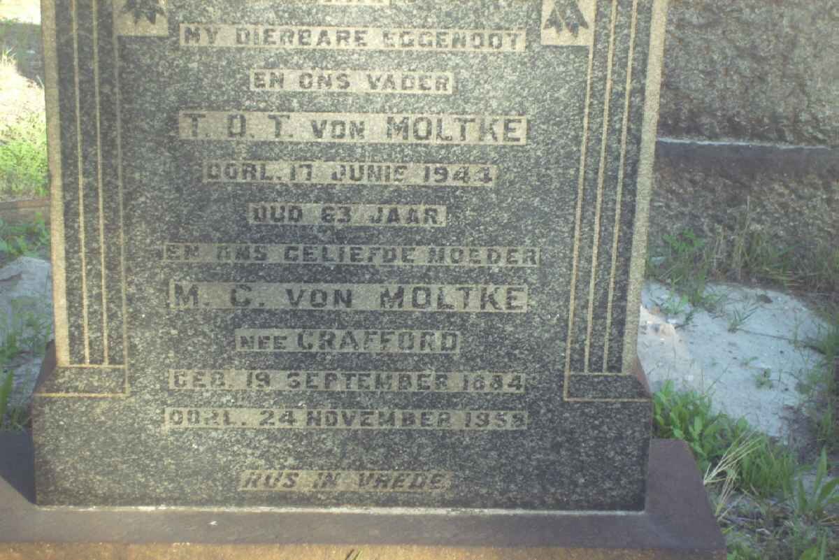 MOLTKE T.D.T., von -1944 &amp; M.C. CRAFFORD 1884-1958