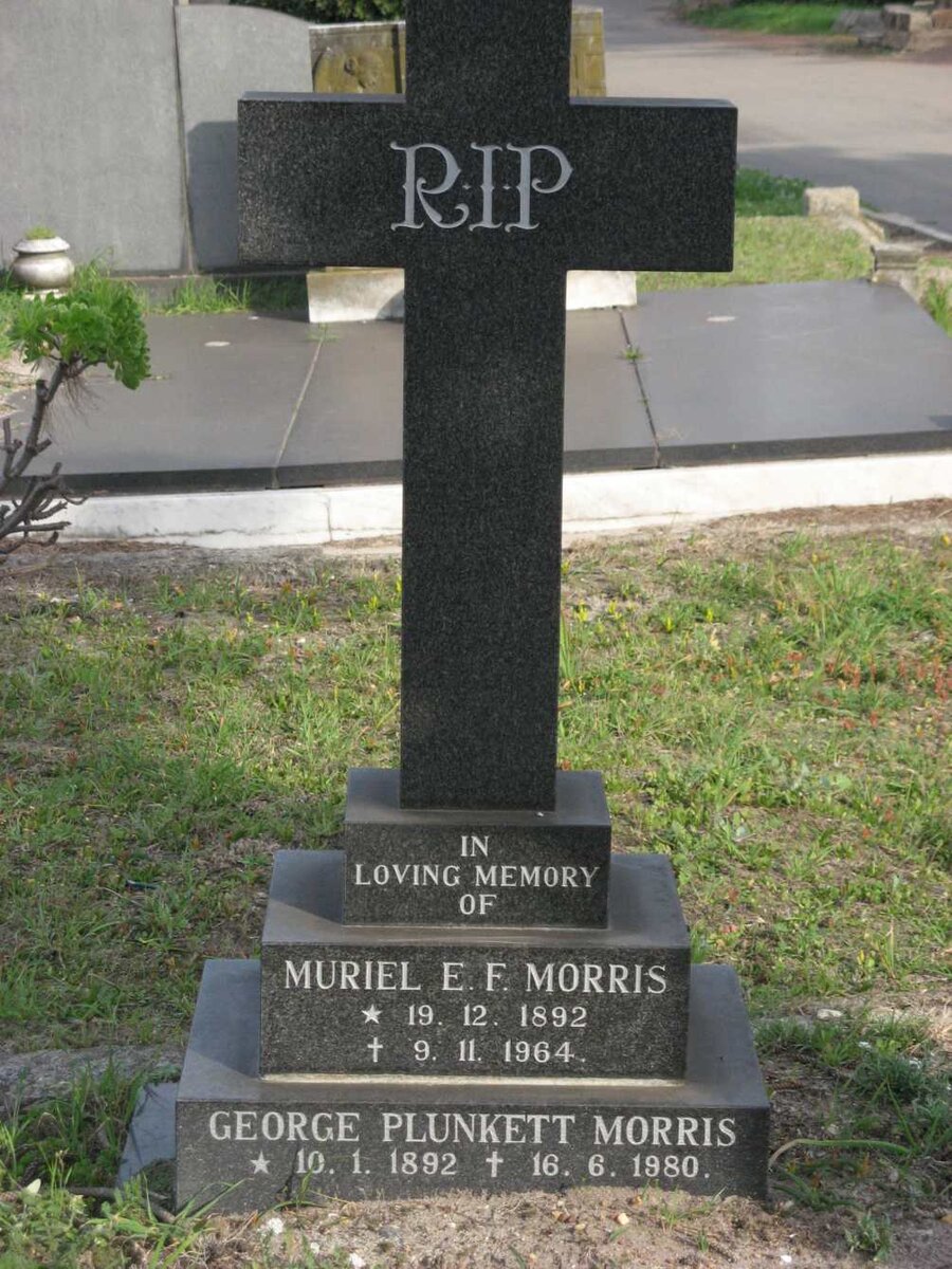 MORRIS George Plunkett 1892-1980 &amp; Muriel E.F. 1892-1964