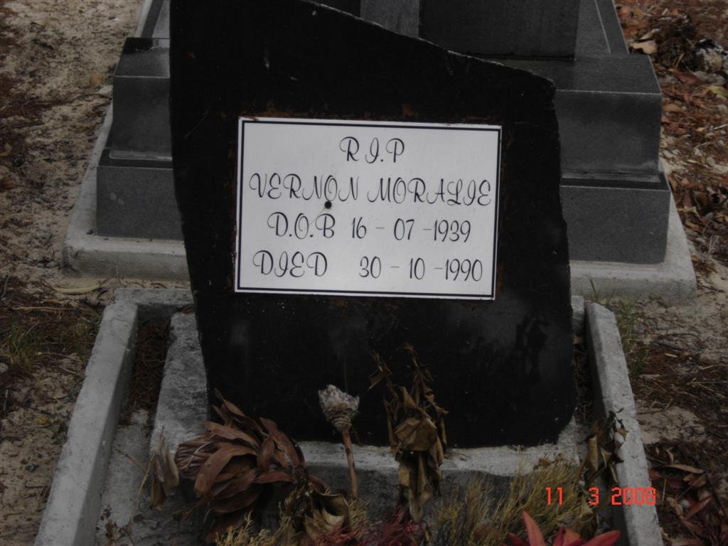 MORALIE Vernon 1939-1990