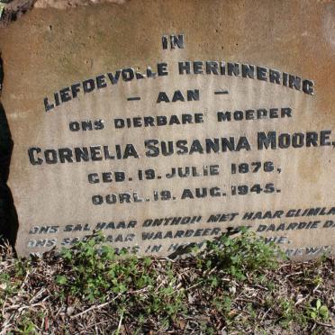 MOORE Cornelia Susanna 1876-1945