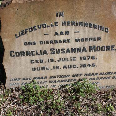 MOORE Cornelia Susanna 1876-1945