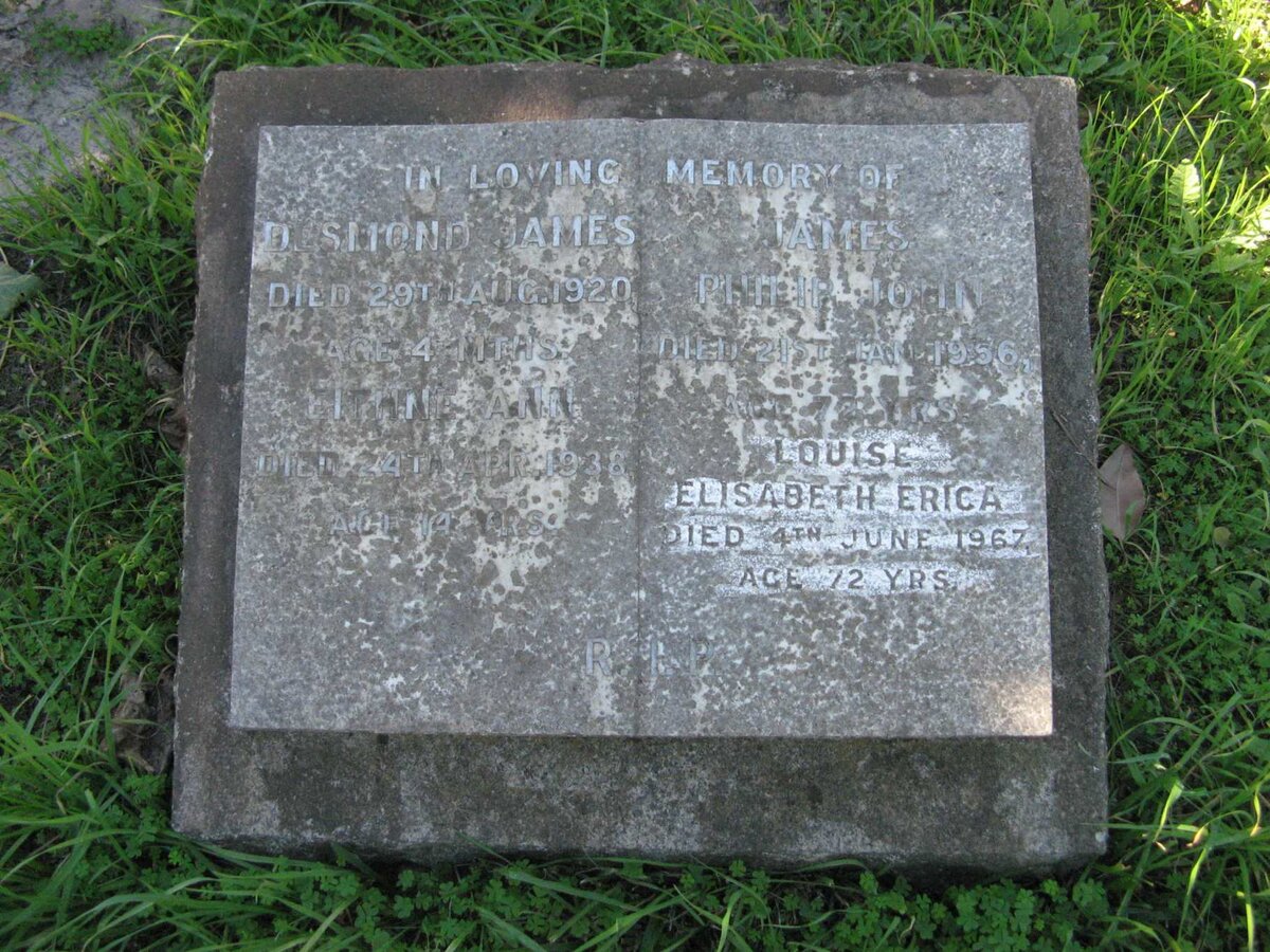 MOLONEY James Philip John -1956 &amp; Louise Elisabeth Erica -1967