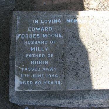 MOORE Edward Forbes -1954