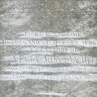 MONTANARI Velia 1863-1886 :: MONTANARI Emilio 1891-1954 :: MONTANARI Ilario 1853-1897 