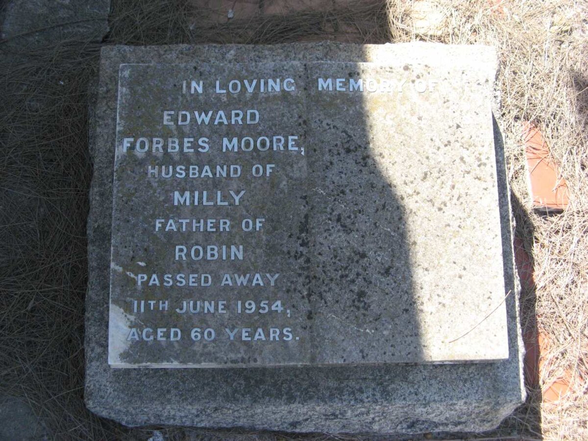 MOORE Edward Forbes -1954