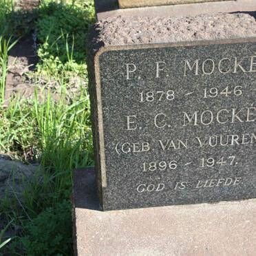 MOCKE P.F. 1878-1946 &amp; E.C. VAN VUUREN 1896-1947