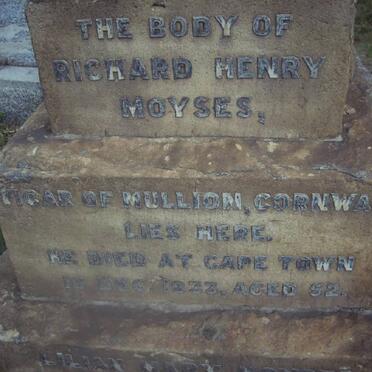 MOYSES Richard Henry -1933