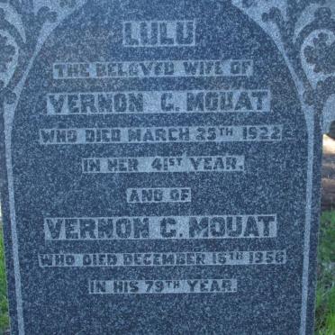 MOUAT Vernon G. -1956 &amp; Lulu -1922