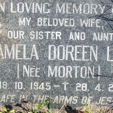 LAU Pamela Doreen nee MORTON 1945-2000