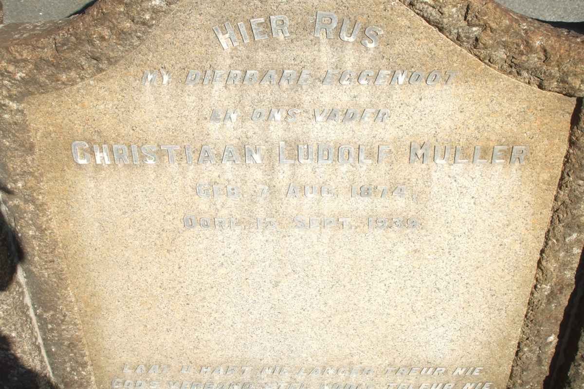 MULLER Christiaan Ludolf 1874-1939