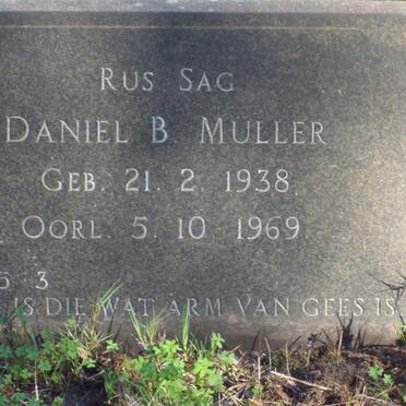 MULLER Daniel B. 1938-1969