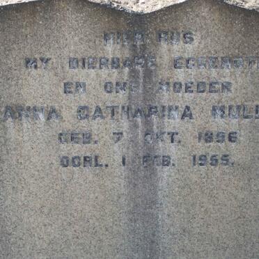 MULLER Anna Catharina 1896-1955