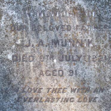 MUNNIK J.A. -1921