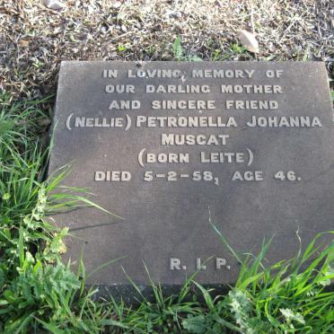 MUSCAT Petronella Johanna nee LEITE -1958