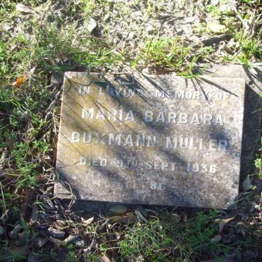 MULLER Maria Barbara nee BUXMANN -1936
