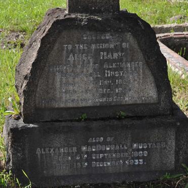 MUSTARD Alexander MacDougall 1869-1933 &amp; Alice Mary 1865-1926