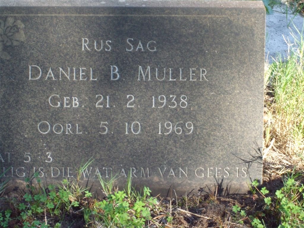 MULLER Daniel B. 1938-1969