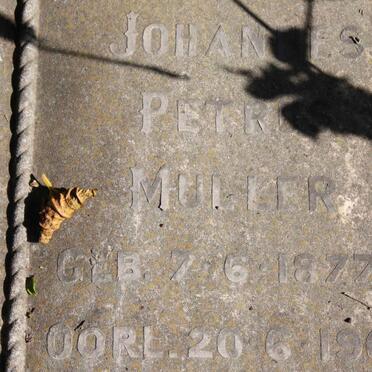 MULLER Johanes Petrus 1877-1962