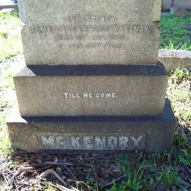 McKENDRY James Alexander -1924