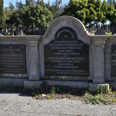 McARTHUR Charles Edward 1876-1941 &amp; Jeanette Rita 1898-1969