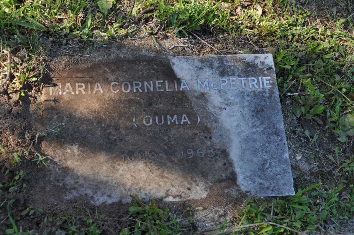 McPETRIE Maria Cornelia 1889-1963