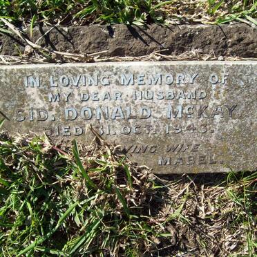 McKAY Sid  Donald -1943