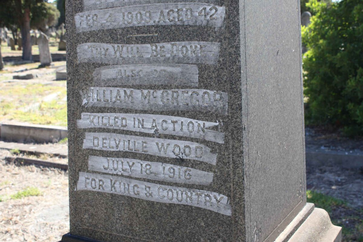 Mc GREGOR  William -1916