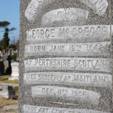 Mc GREGOR George 1842-1906