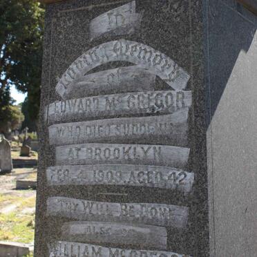 Mc GREGOR Edward -1909