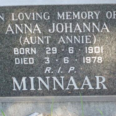 MINNAAR Anna Johanna 1901-1978