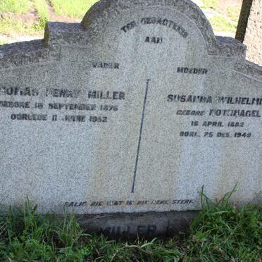 MILLER Thomas Henry 1876-1962 &amp; Susanna Wilhelmina NOTHNAGEL 1882-1949
