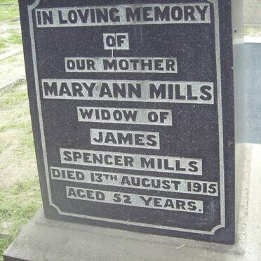 MILLS Mary Ann -1915